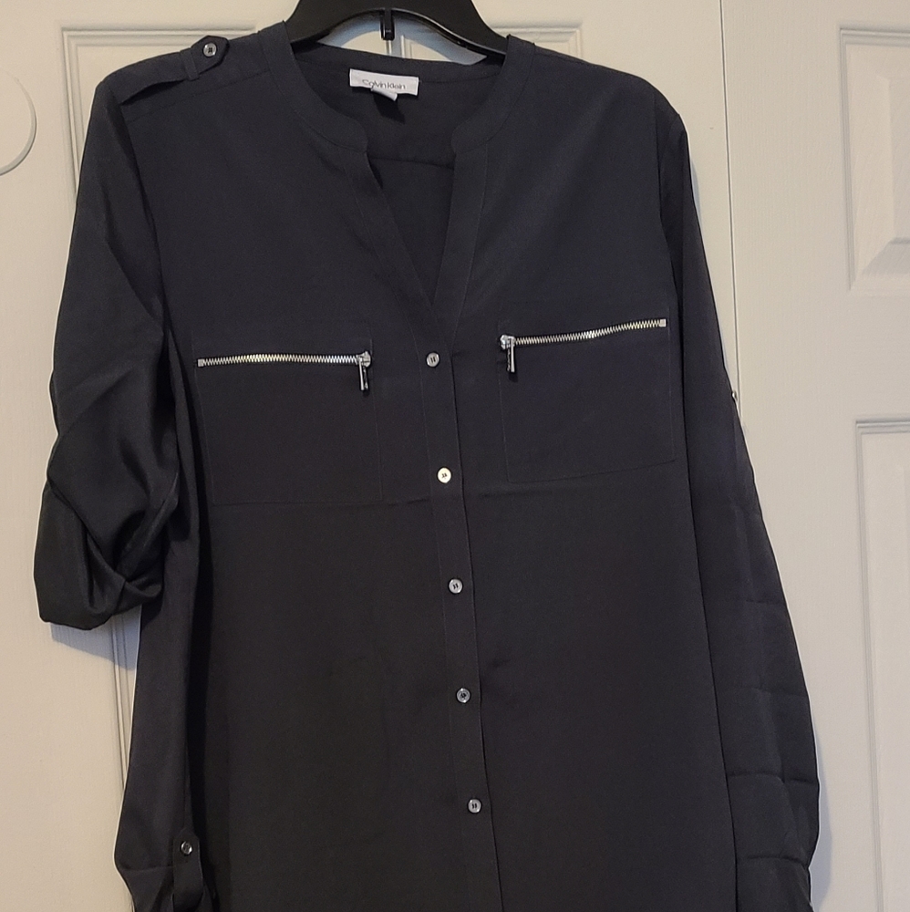 Calvin Klein Button-Down Blouse